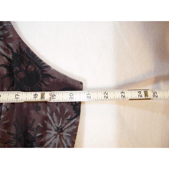 Hot Topic Dress 4X 26 Black‎ Cosmic Aura Celestial Sun Mesh Cami Dress Maxi NWT - Picture 5 of 10